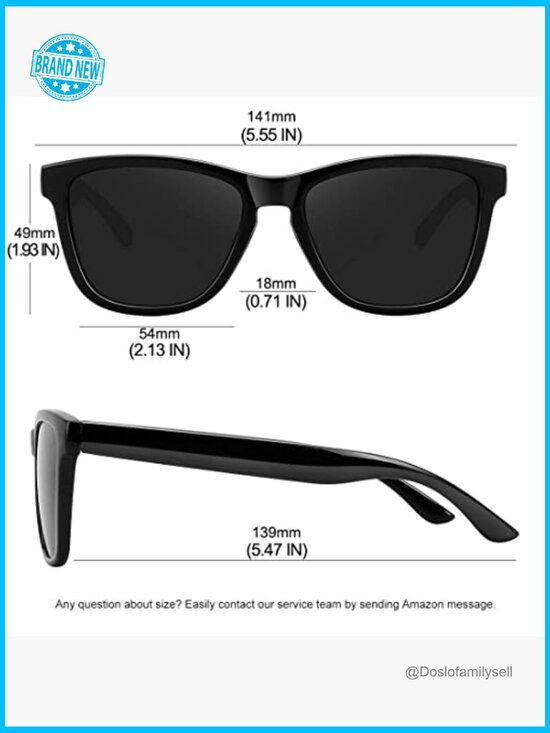 Polarized Retro Sunglasses UV400 Protection Trendy Classic Wrap Around Style